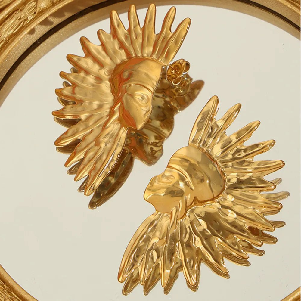Titanium Steel Gold - Plated Earrings - adritiX