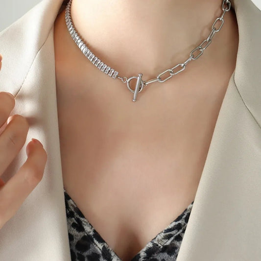 Titanium Steel Gold - Plated Necklace - adritiX