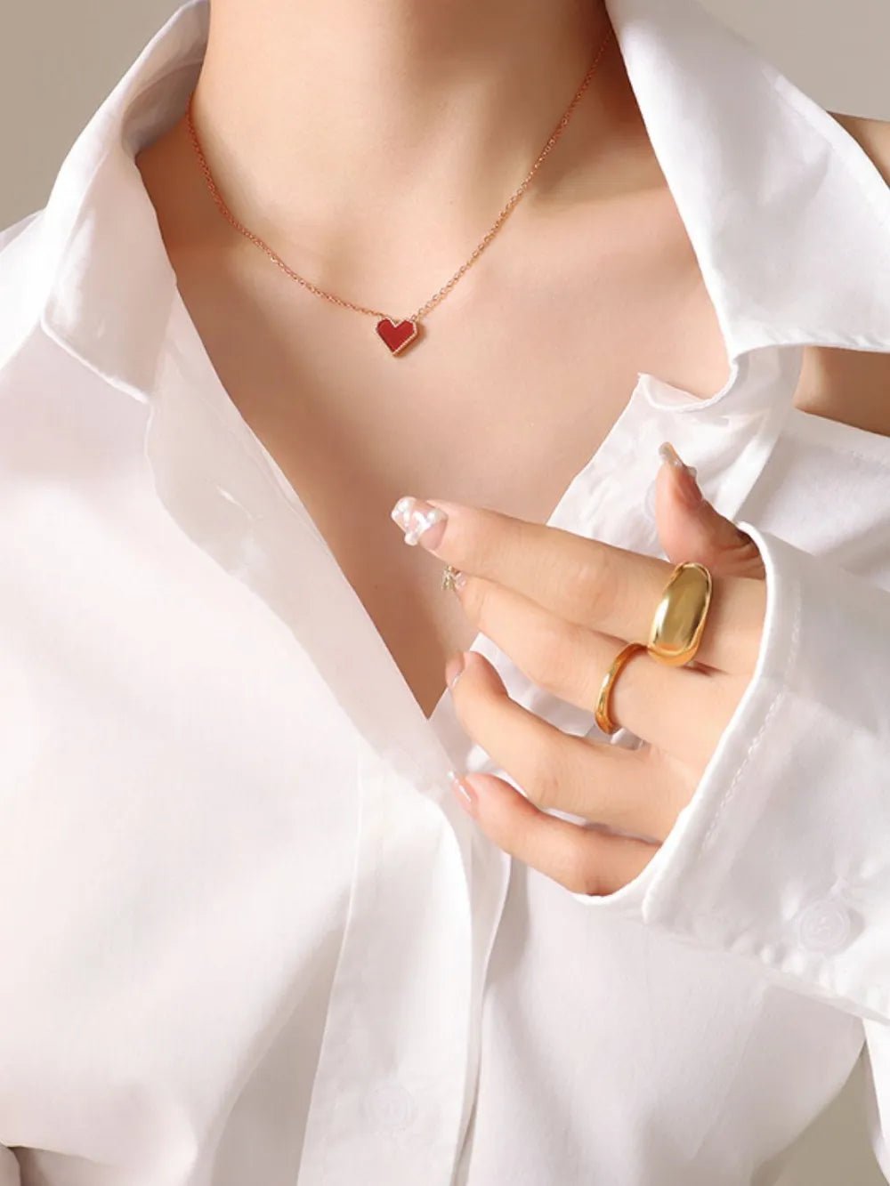 Titanium Steel Heart Necklace - adritiX