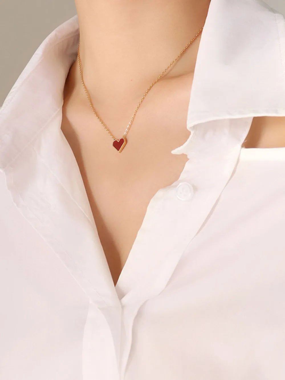 Titanium Steel Heart Necklace - adritiX