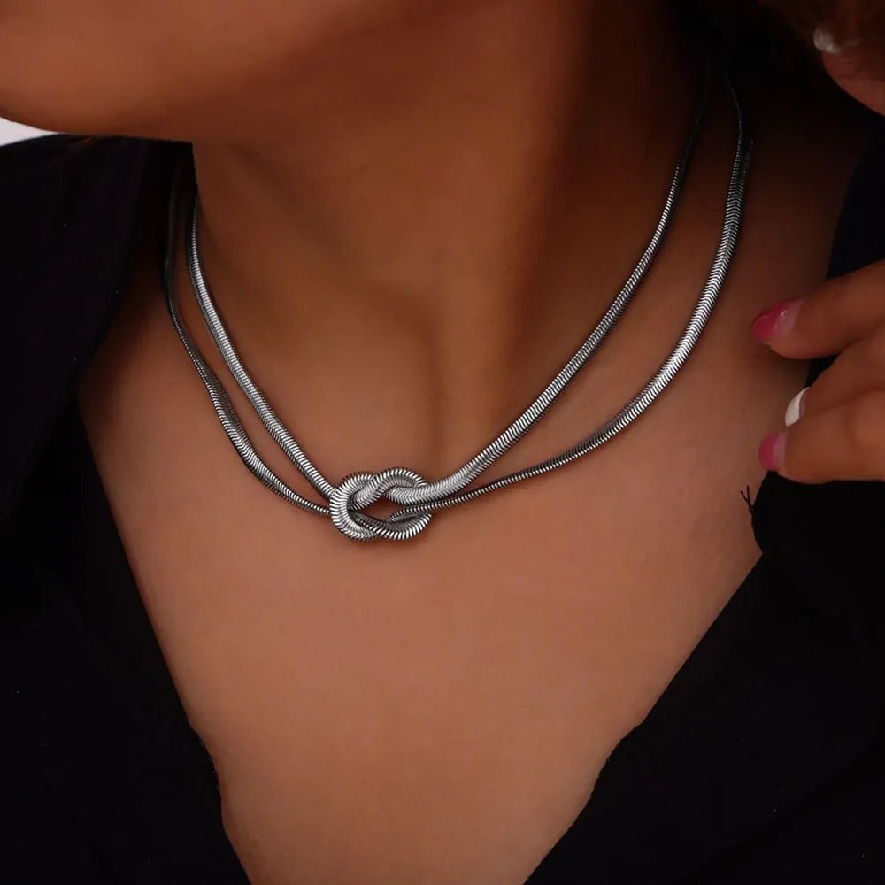 Titanium Steel Knot Necklace - adritiX