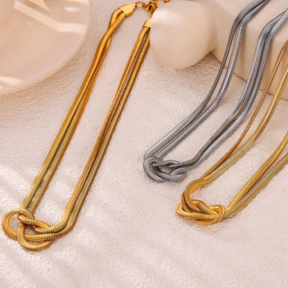 Titanium Steel Knot Necklace - adritiX