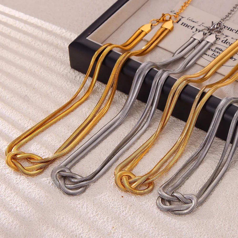 Titanium Steel Knot Necklace - adritiX