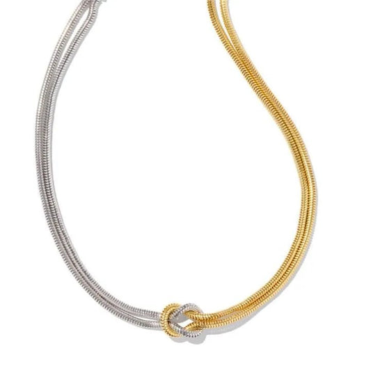 Titanium Steel Knotted Necklace - adritiX