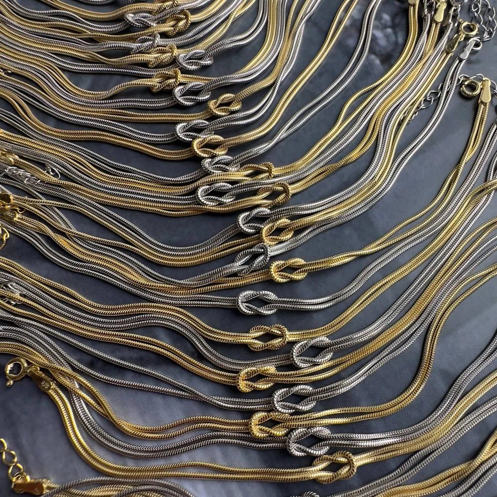 Titanium Steel Knotted Necklace - adritiX