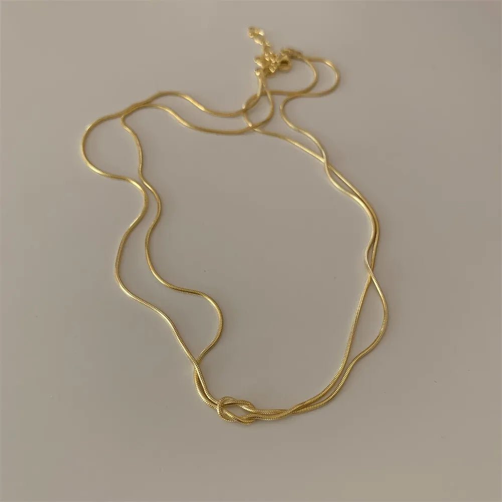 Titanium Steel Knotted Necklace - adritiX