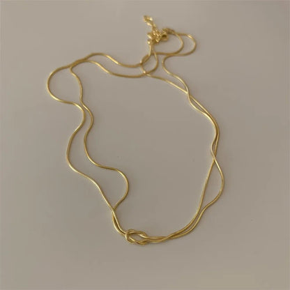 Titanium Steel Knotted Necklace - adritiX