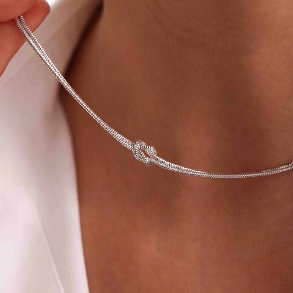 Titanium Steel Knotted Necklace - adritiX