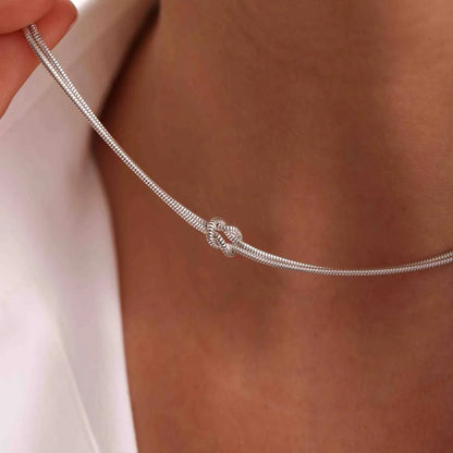 Titanium Steel Knotted Necklace - adritiX