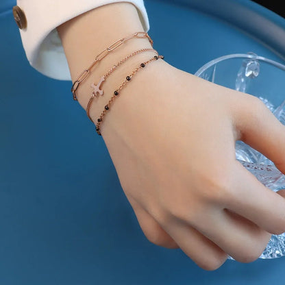 Titanium Steel Three - Layered Bracelet - adritiX