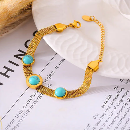 Turquoise Titanium Steel Bracelet - adritiX