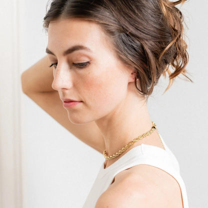 Twisted Chain Choker Necklace - adritiX