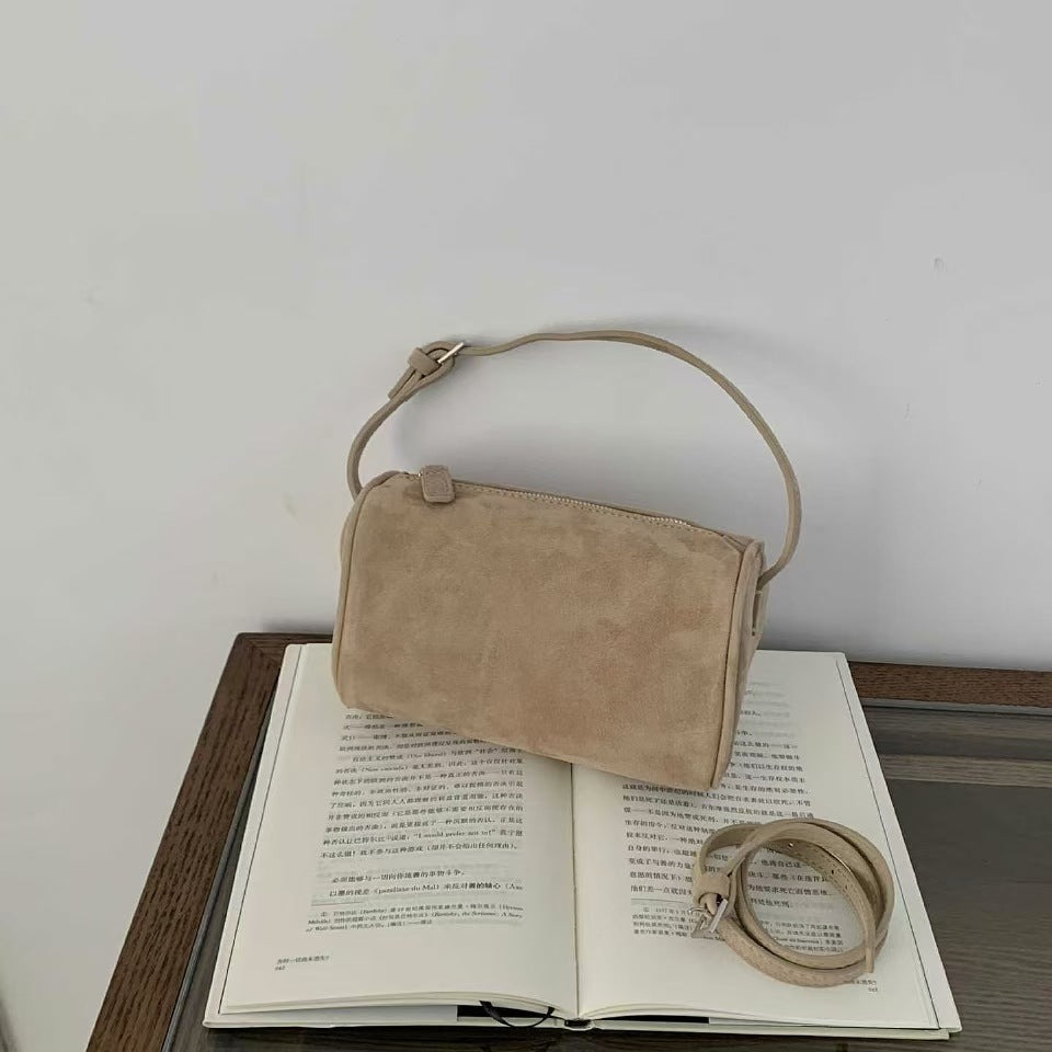 Suede Underarm Mini Small Handbag - adritiX