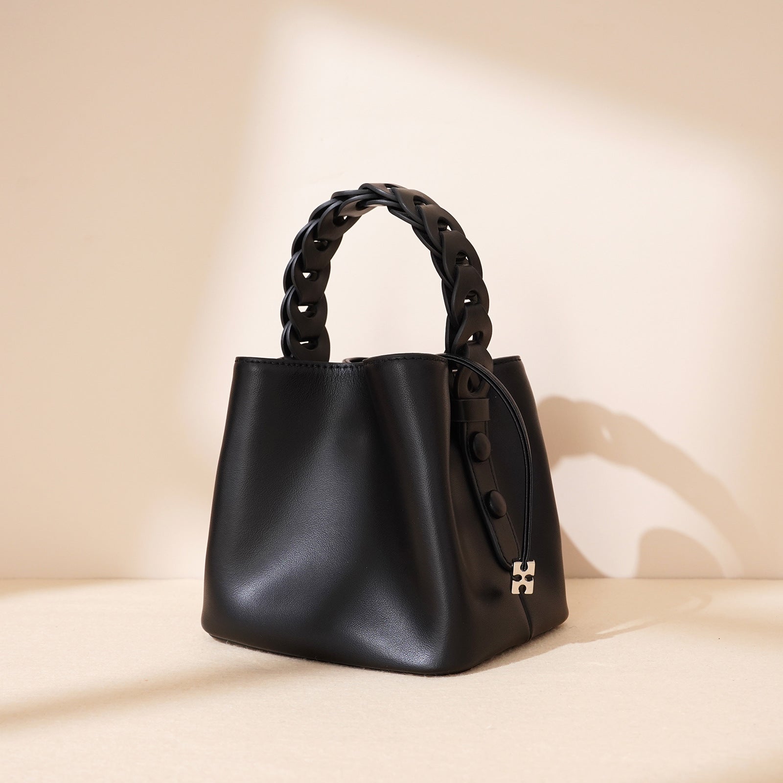 Bags-Hand-woven Fashion Mini Cross Body Bucket Bag - adritiX