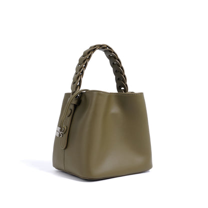 Bags-Hand-woven Fashion Mini Cross Body Bucket Bag - adritiX