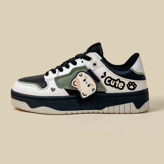 Elegant Shoes-Cute Casual Sneakers for Women Flat Low-tops - adritiX