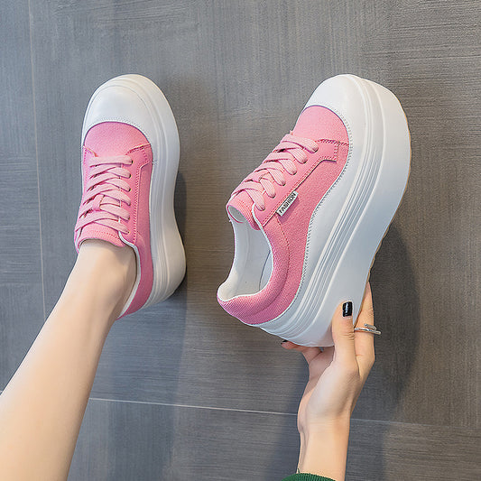 Shoes-Fashion Thick Bottom 8cm Trendy Ins Simple Shoes Women - adritiX