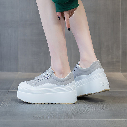 Shoes-Fashion Thick Bottom 8cm Trendy Ins Simple Shoes Women - adritiX