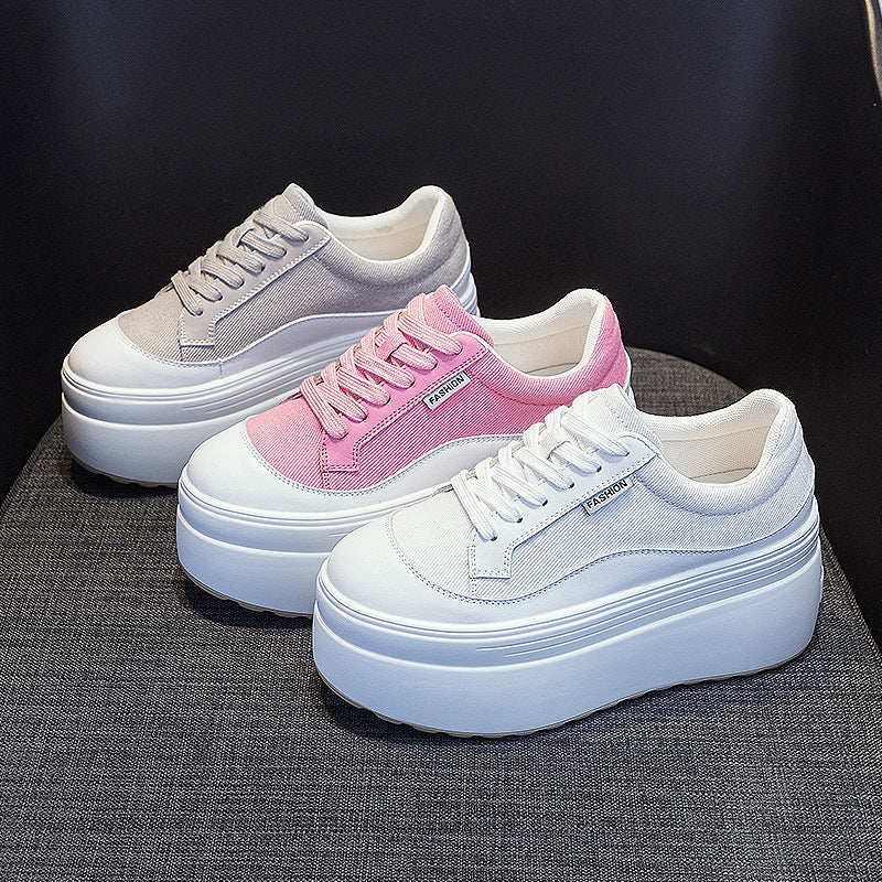 Shoes-Fashion Thick Bottom 8cm Trendy Ins Simple Shoes Women - adritiX