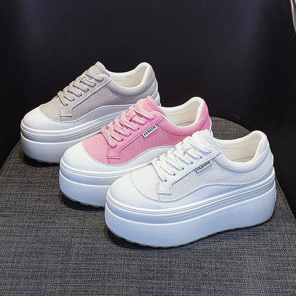 Shoes-Fashion Thick Bottom 8cm Trendy Ins Simple Shoes Women - adritiX