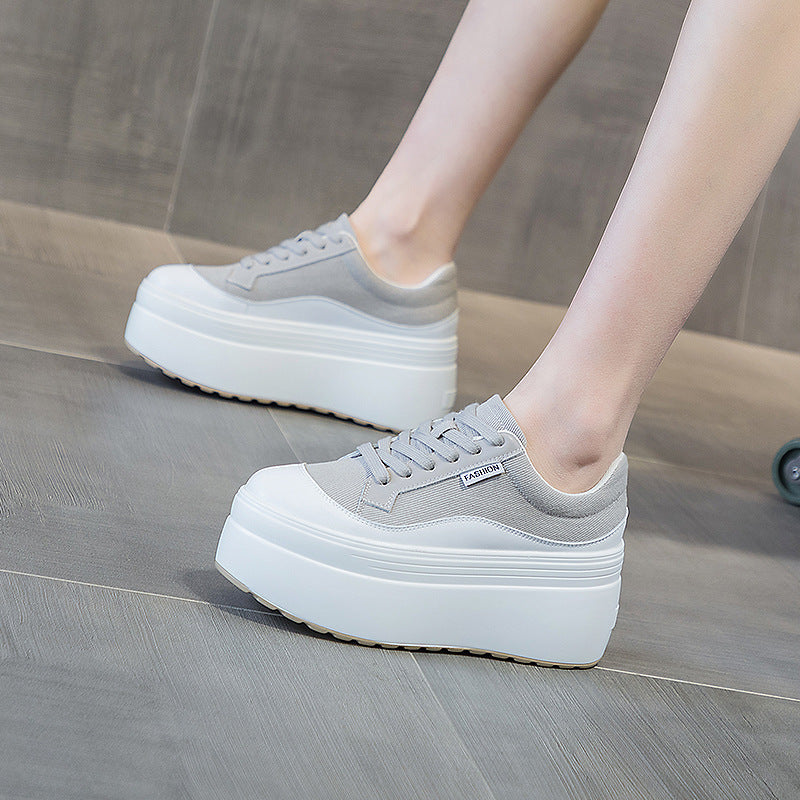 Shoes-Fashion Thick Bottom 8cm Trendy Ins Simple Shoes Women - adritiX