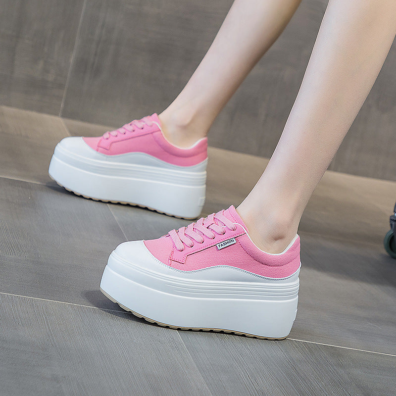 Shoes-Fashion Thick Bottom 8cm Trendy Ins Simple Shoes Women - adritiX