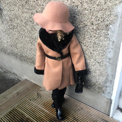 Elegant Coat Western fur collar coat - adritiX