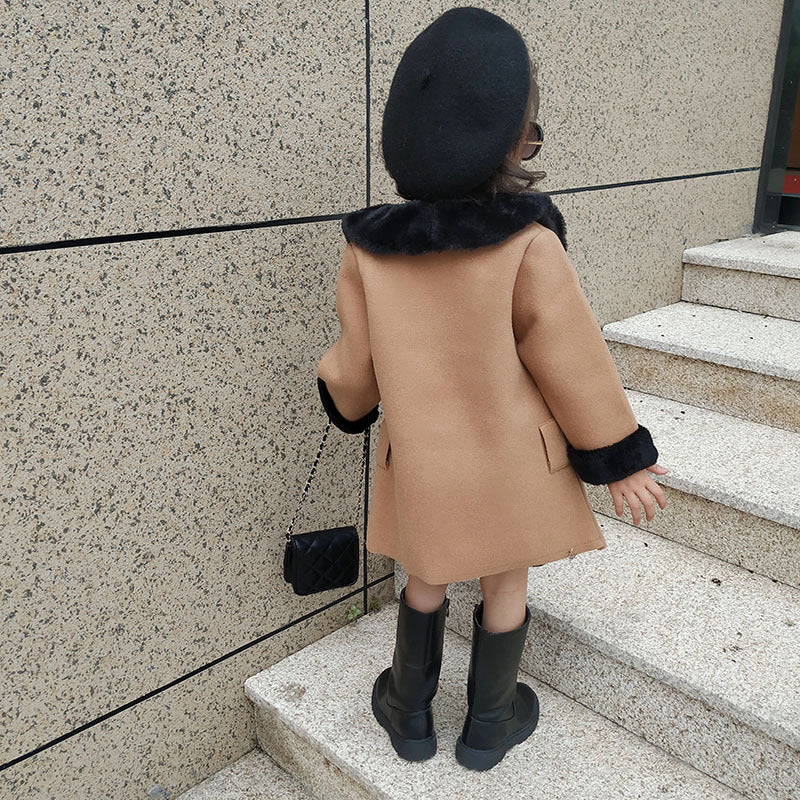 Elegant Coat Western fur collar coat - adritiX