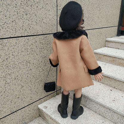 Elegant Coat Western fur collar coat - adritiX