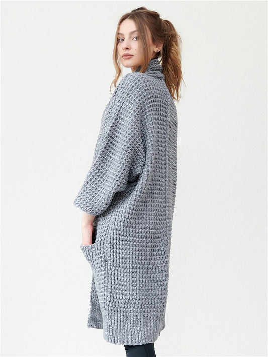Temperament Commute Cardigan V-neck Sweater Coat - adritiX
