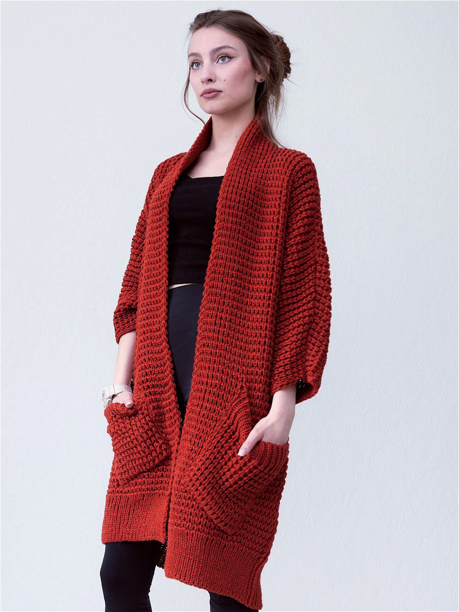 Temperament Commute Cardigan V-neck Sweater Coat - adritiX