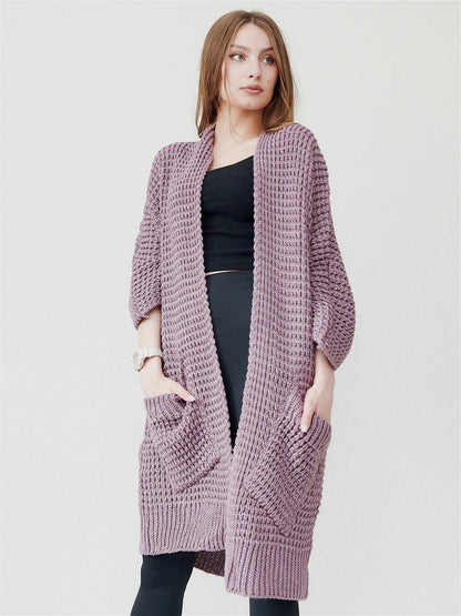 Temperament Commute Cardigan V-neck Sweater Coat - adritiX