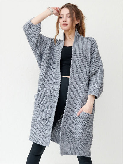 Temperament Commute Cardigan V-neck Sweater Coat - adritiX