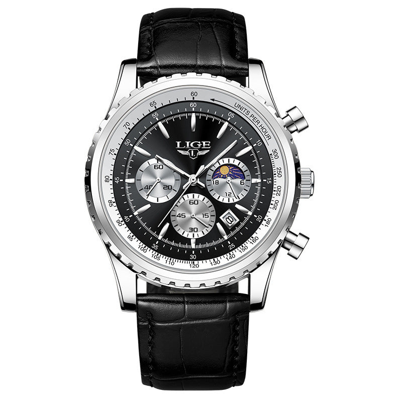 New Men's Multifunctional Waterproof Watch - adritiX