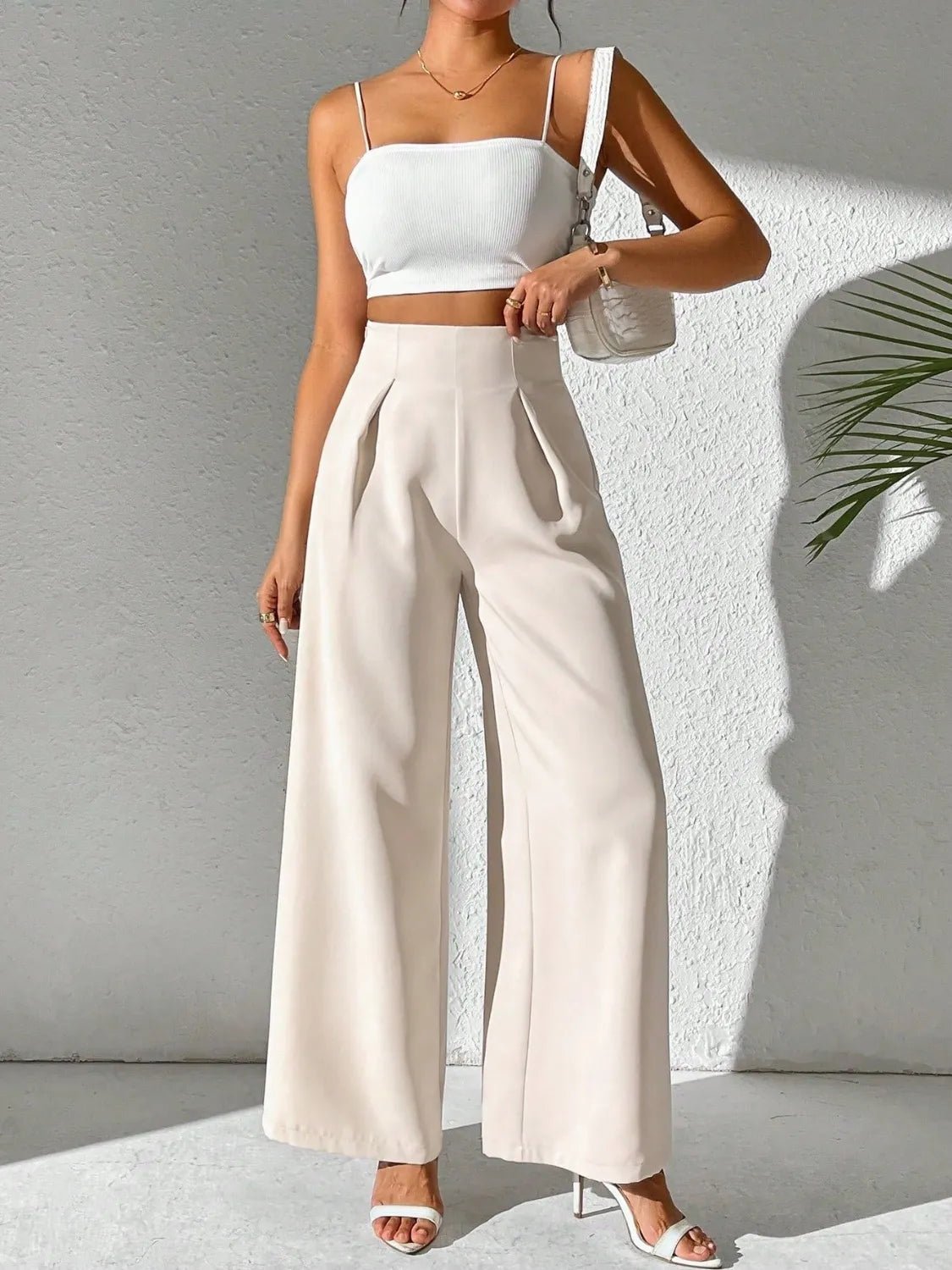 Wide Leg High Waist Pants - adritiX