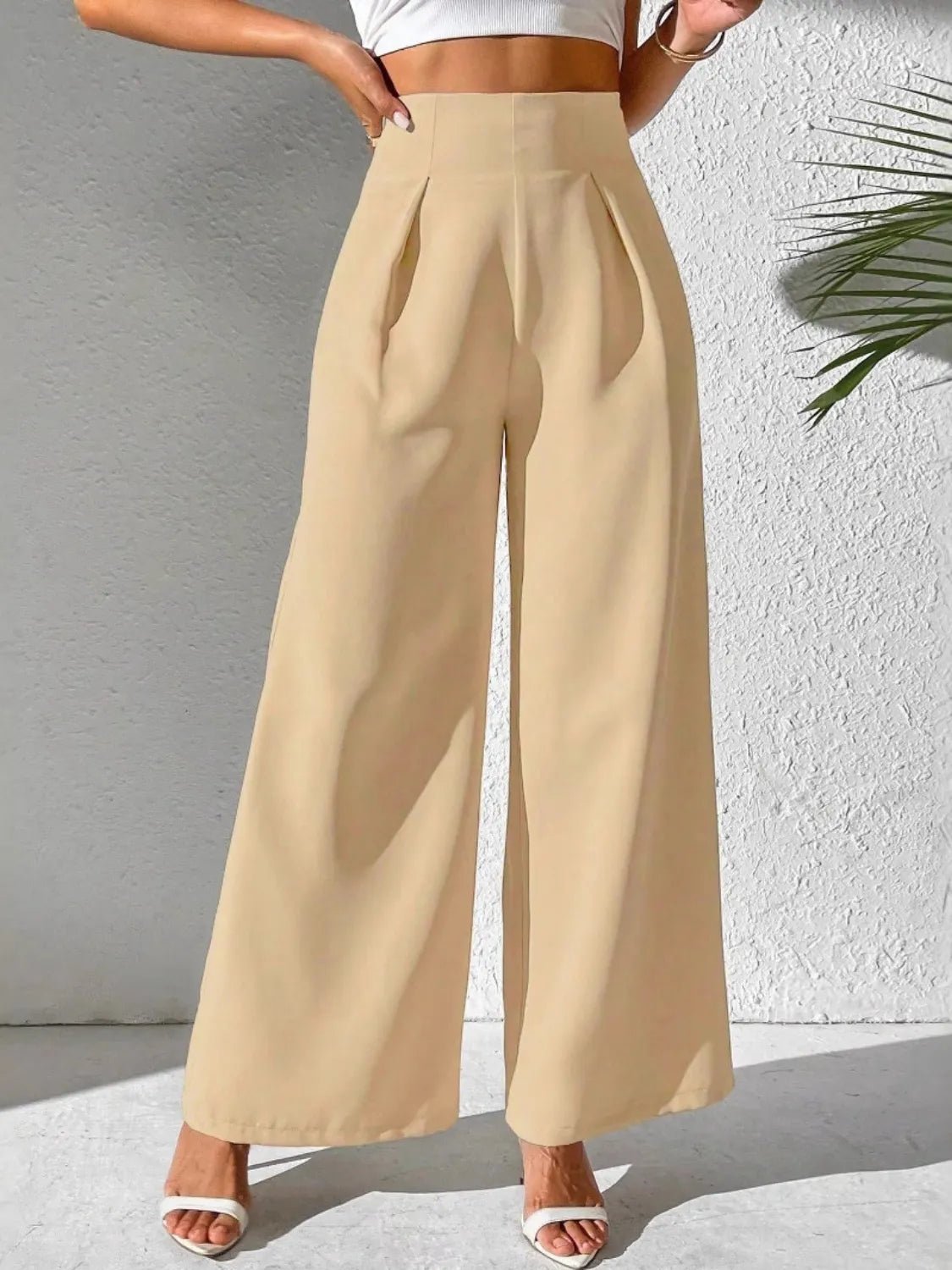 Wide Leg High Waist Pants - adritiX