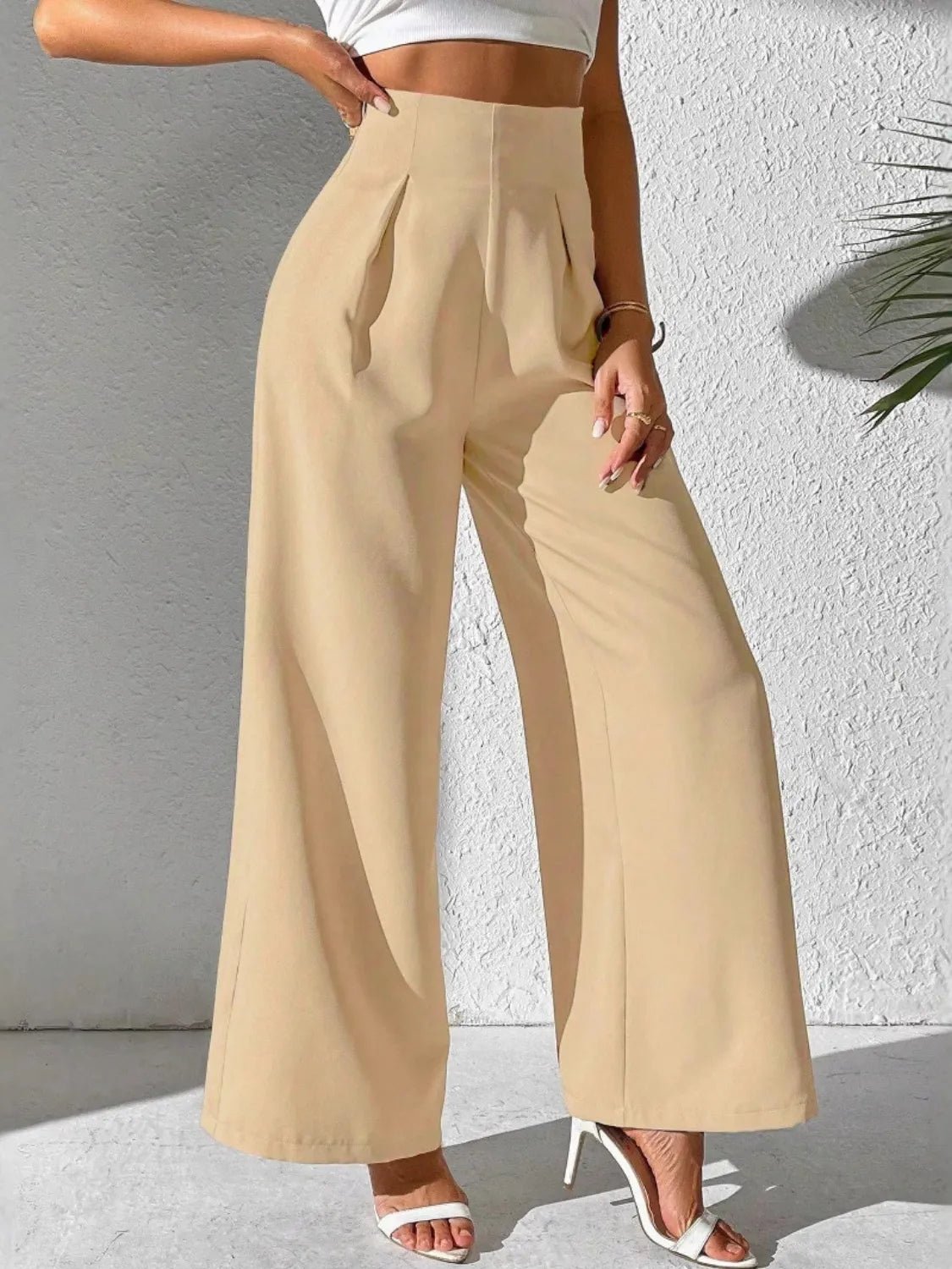 Wide Leg High Waist Pants - adritiX
