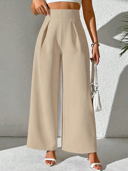 Wide Leg High Waist Pants - adritiX