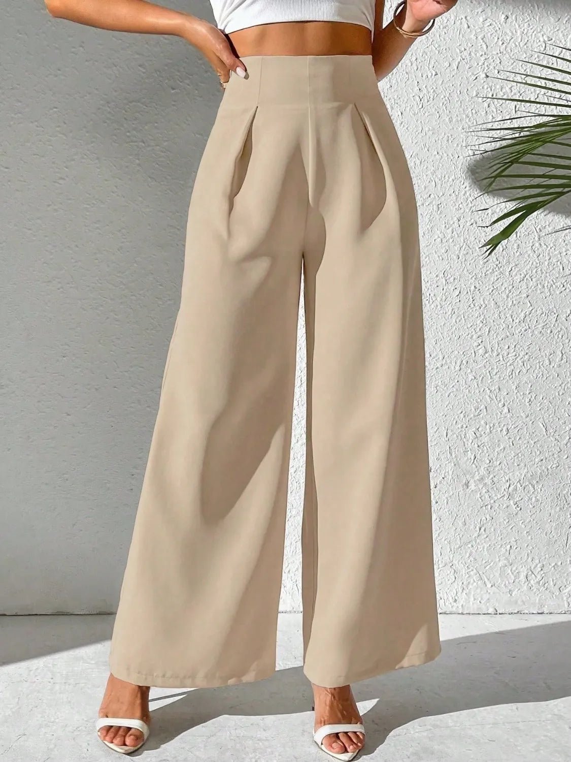 Wide Leg High Waist Pants - adritiX