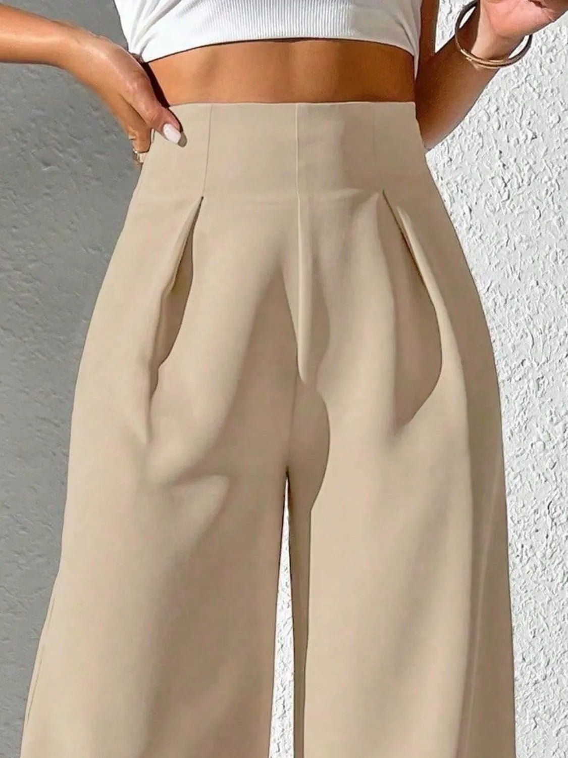 Wide Leg High Waist Pants - adritiX