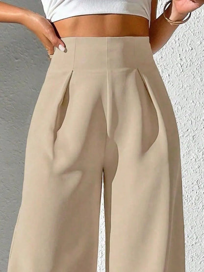 Wide Leg High Waist Pants - adritiX