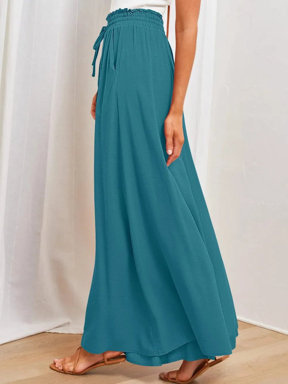 Wide Leg Pants with Pockets - adritiX