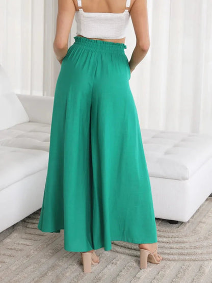 Wide Leg Pants with Pockets - adritiX