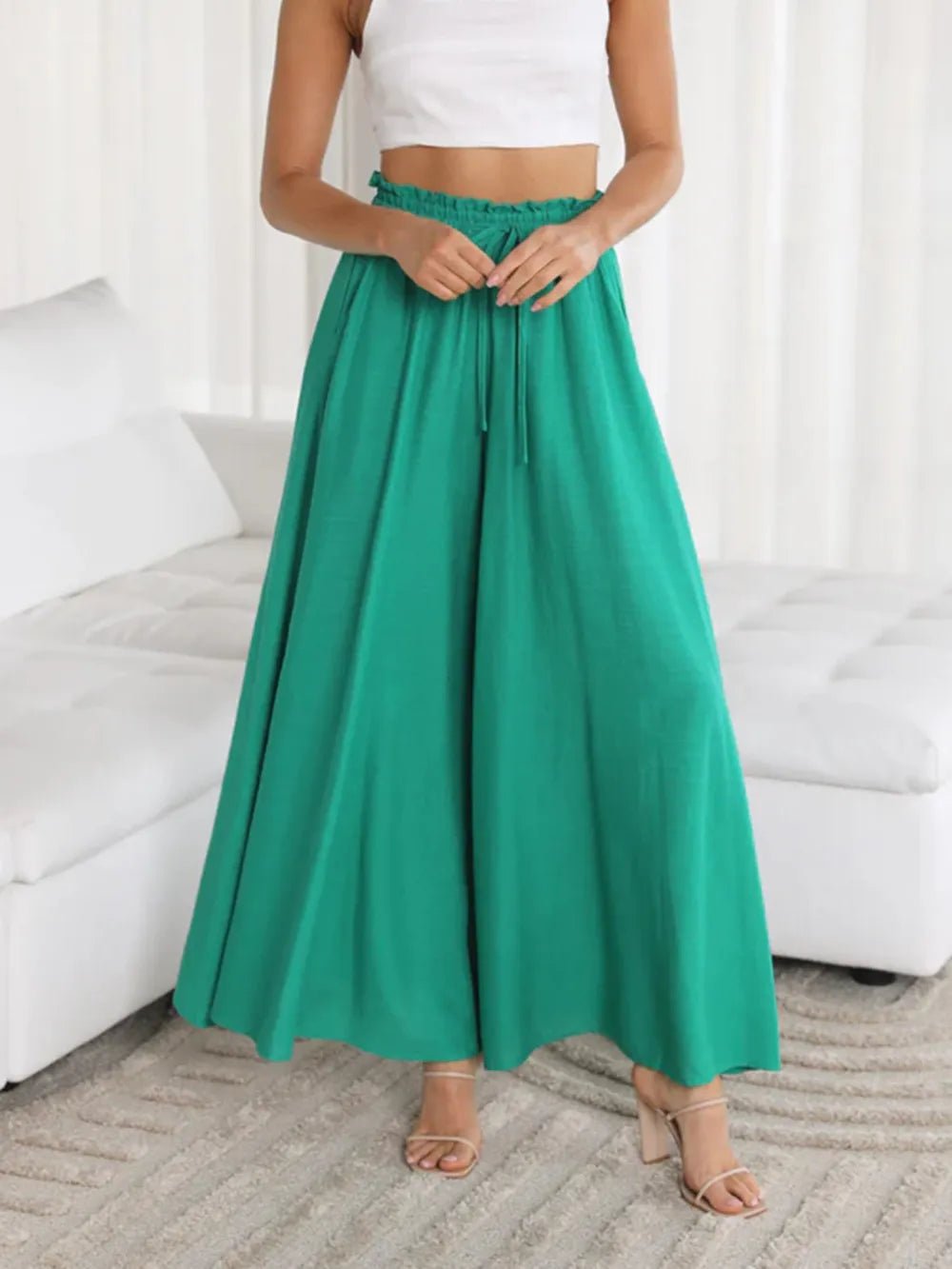 Wide Leg Pants with Pockets - adritiX