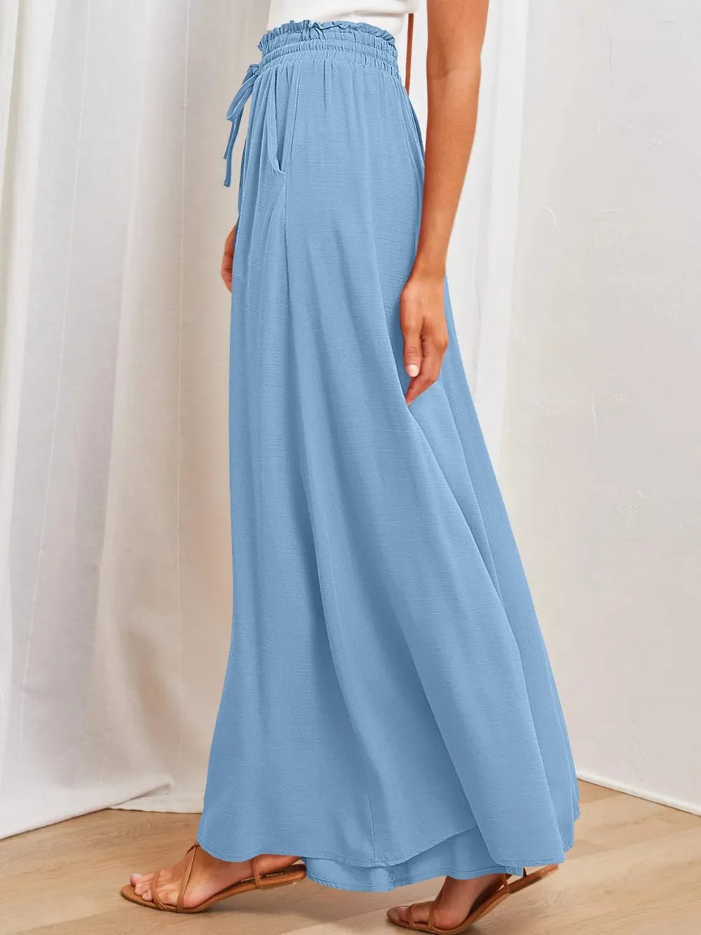 Wide Leg Pants with Pockets - adritiX