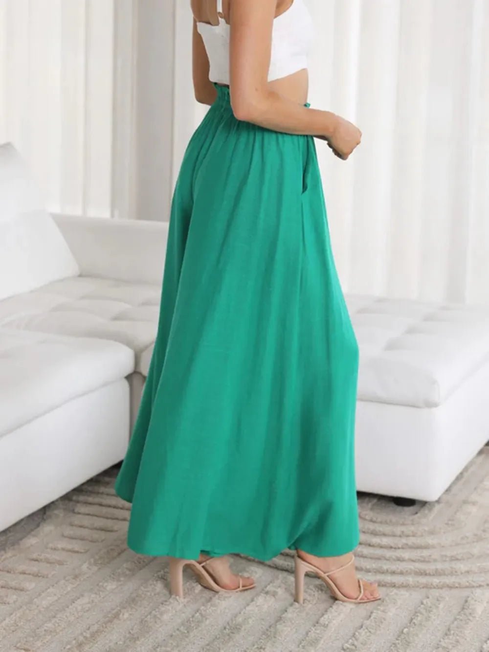 Wide Leg Pants with Pockets - adritiX