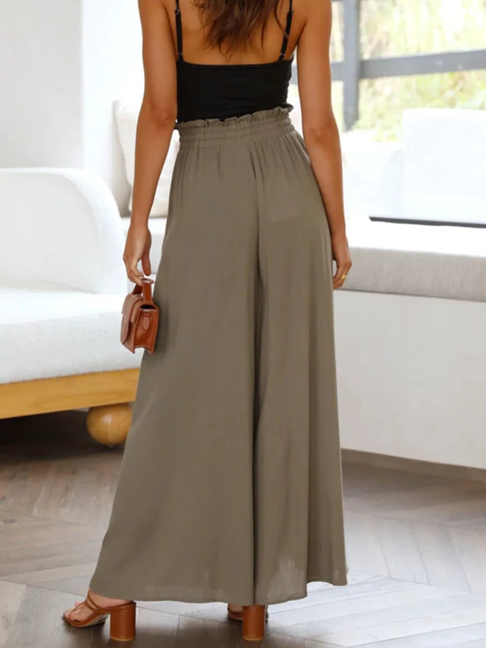 Wide Leg Pants with Pockets - adritiX