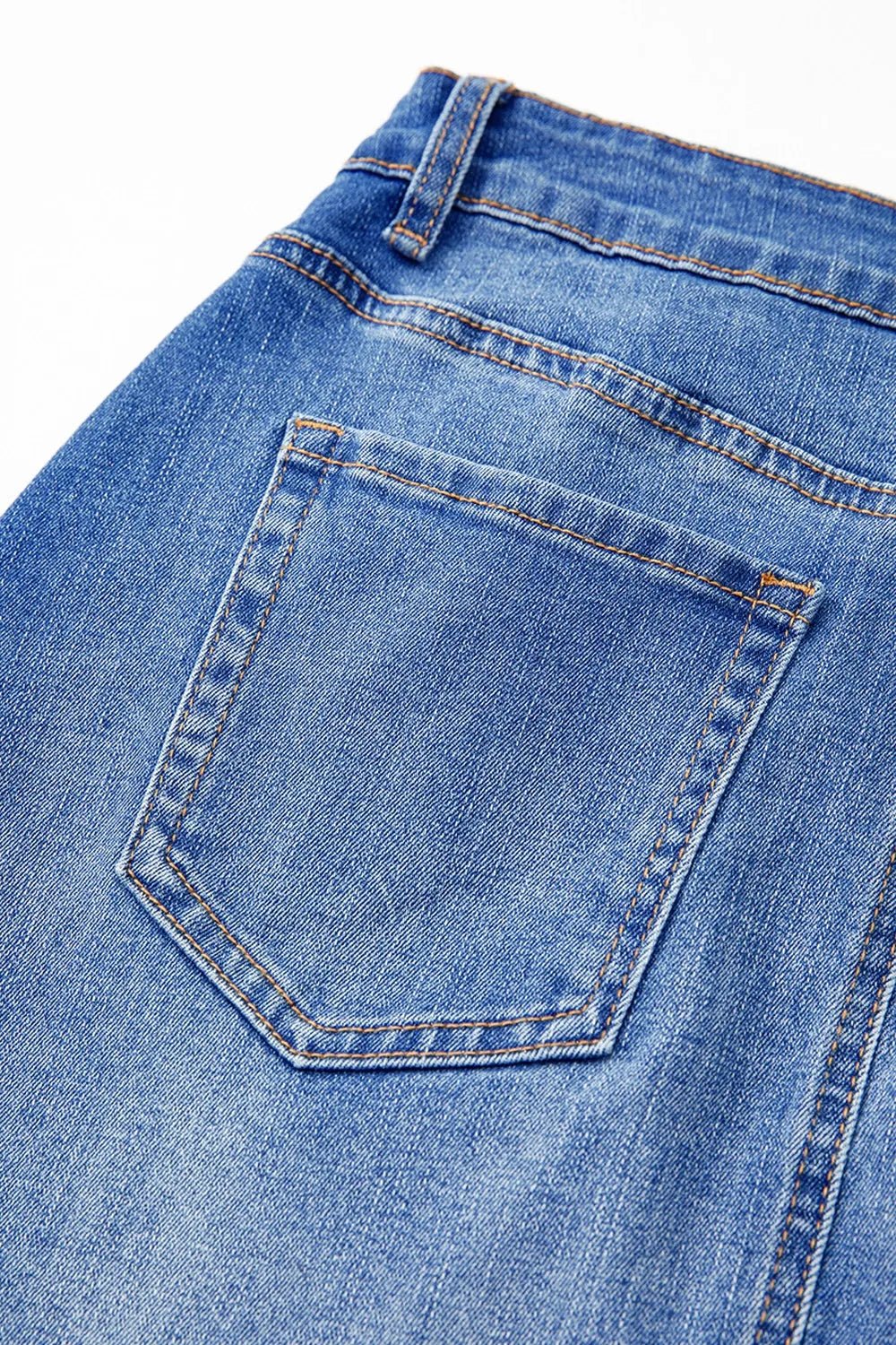 Wrapped Crossed Waist Denim Mini Skirt - adritiX
