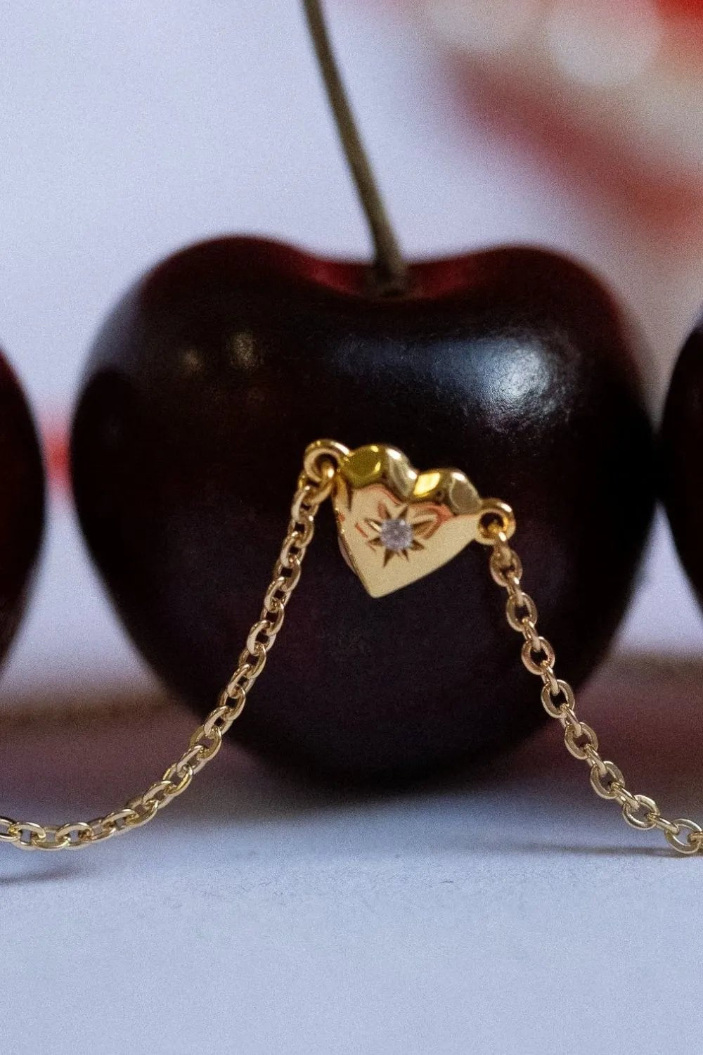 Zircon Heart Pendant Necklace - adritiX